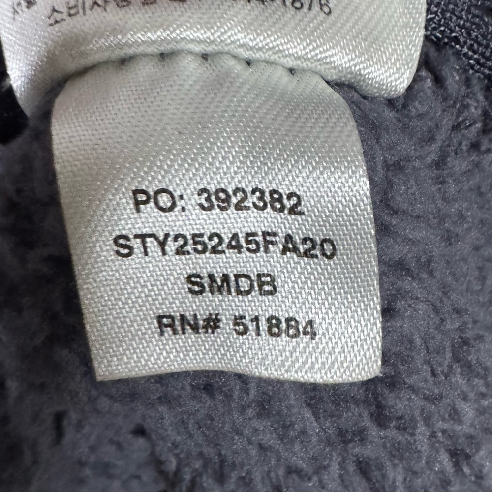 Patagonia Los Gatos Hooded Fleece Pullover Navy Blue/Grey Cozy Teddy Half Zip - Picture 10 of 10